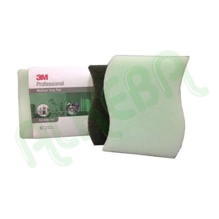 Spon Cuci Piring / Spond Medium Duty Pad 3M Handpad Eco Green/ 1pcs