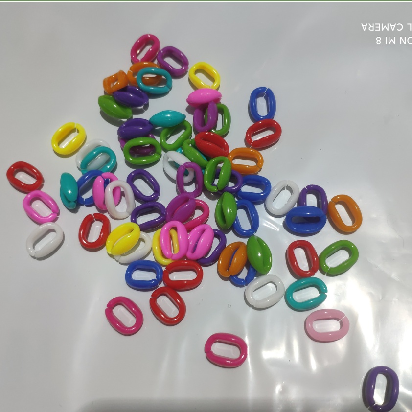 20pcs / lot Manik-Manik Spacer Bulat Warna Macaroon Matte 14x20mm Untuk Membuat Perhiasan Handmade DIY