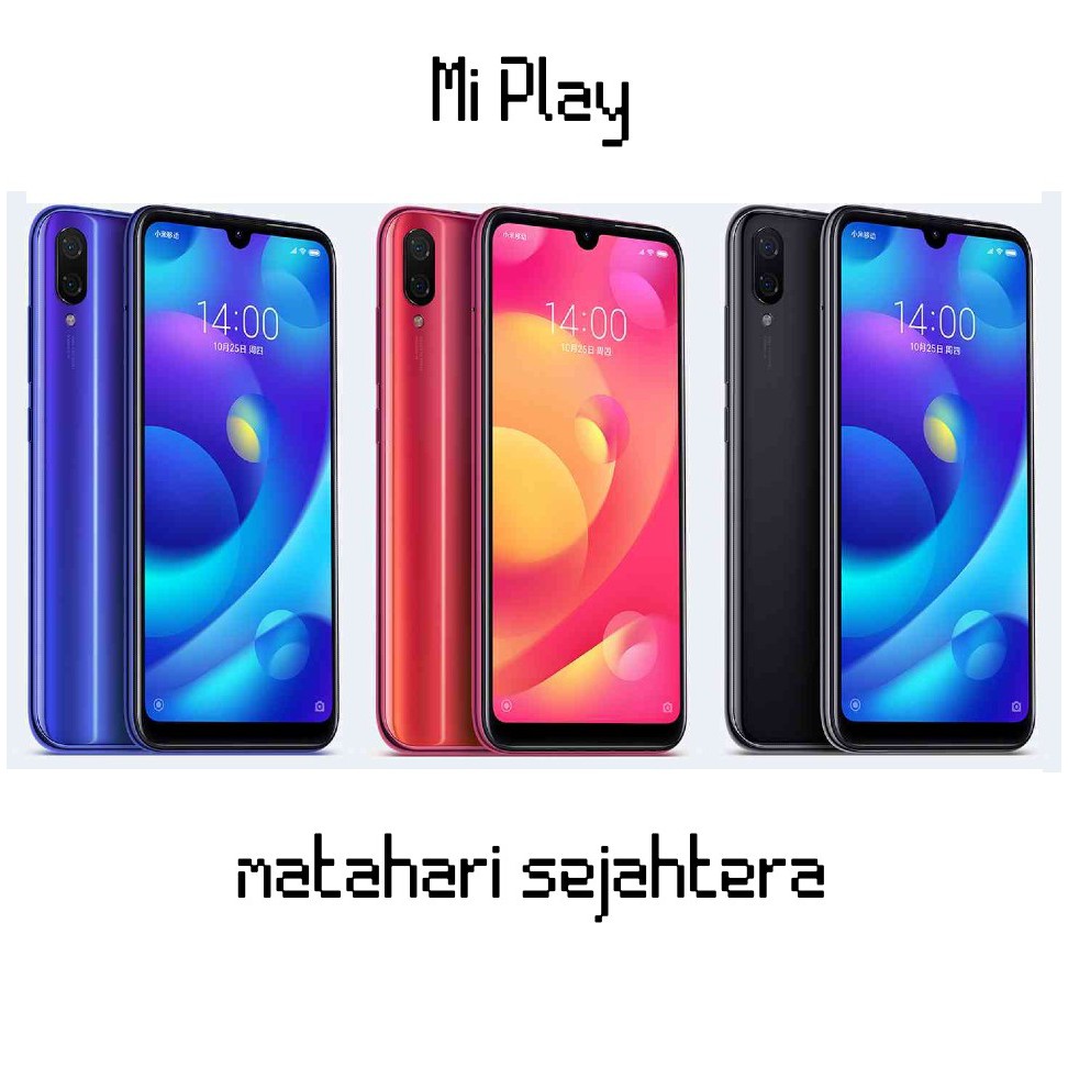 Xiaomi Mi Play 4Gb/64Gb Garansi Distributor 1 Tahun - Hitam