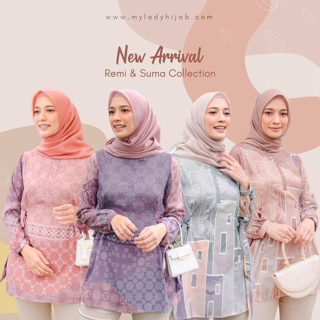 BLOUSE PRINT SUMA DAN REMI TERBARU BY MYLADY