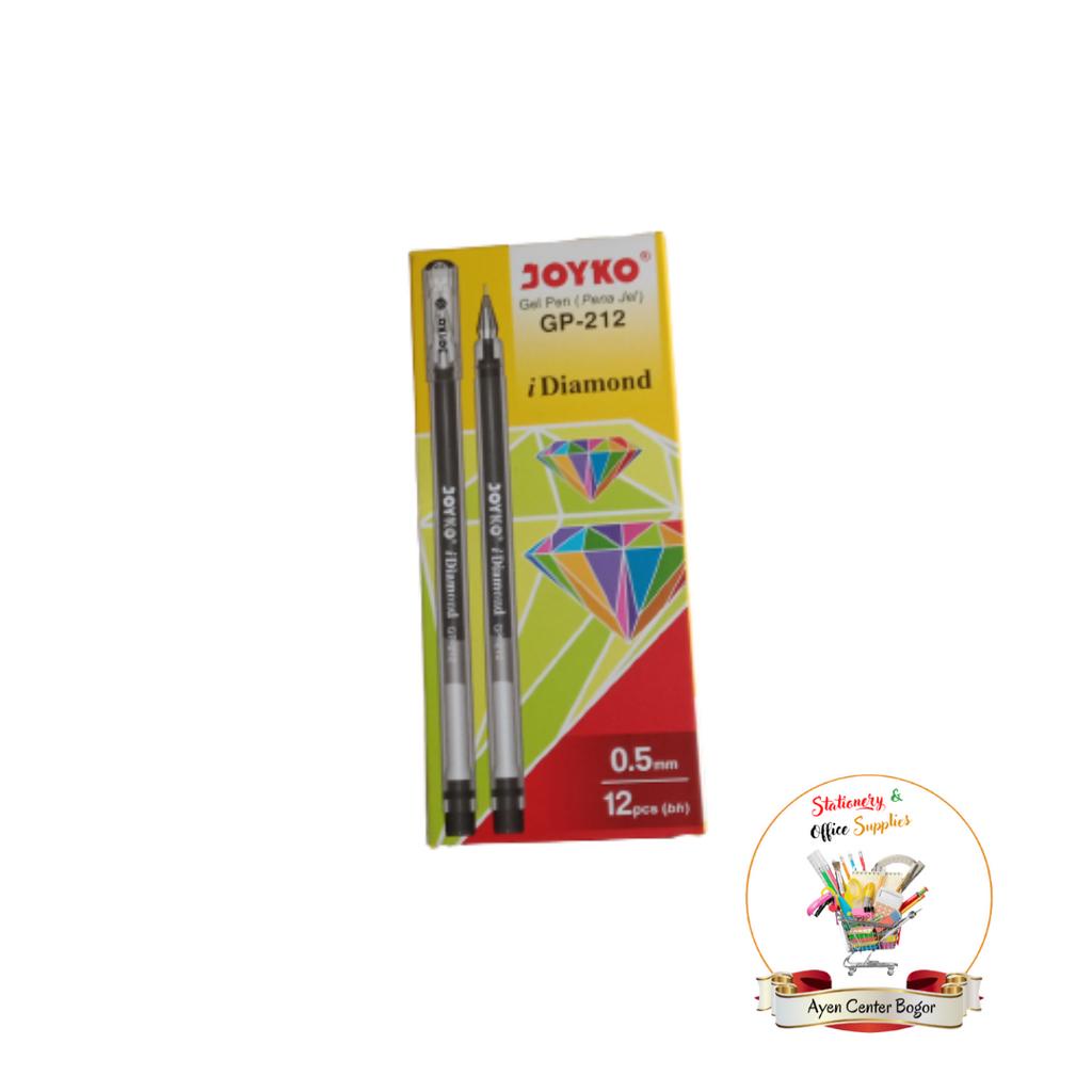 

joyko 6 buah pen Gell GP-212 I-Diamond 0.5mm per 6 pcs - enc.sup