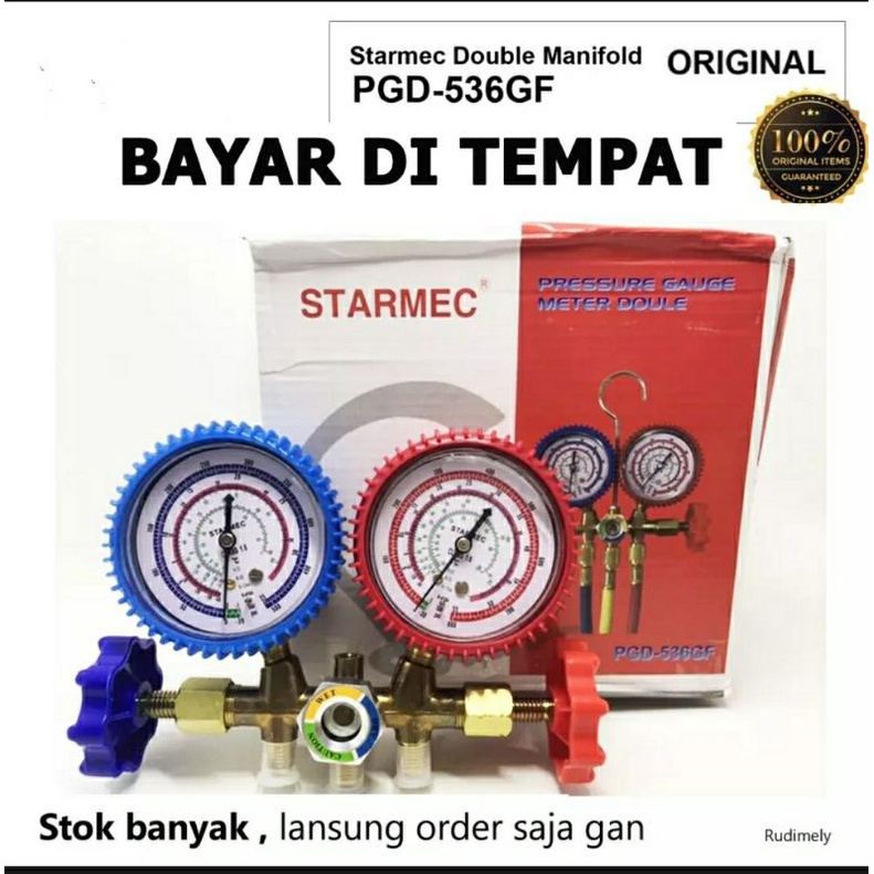 Teasting Manifold double AC R22 R134 R404 R12 charging valve starmec