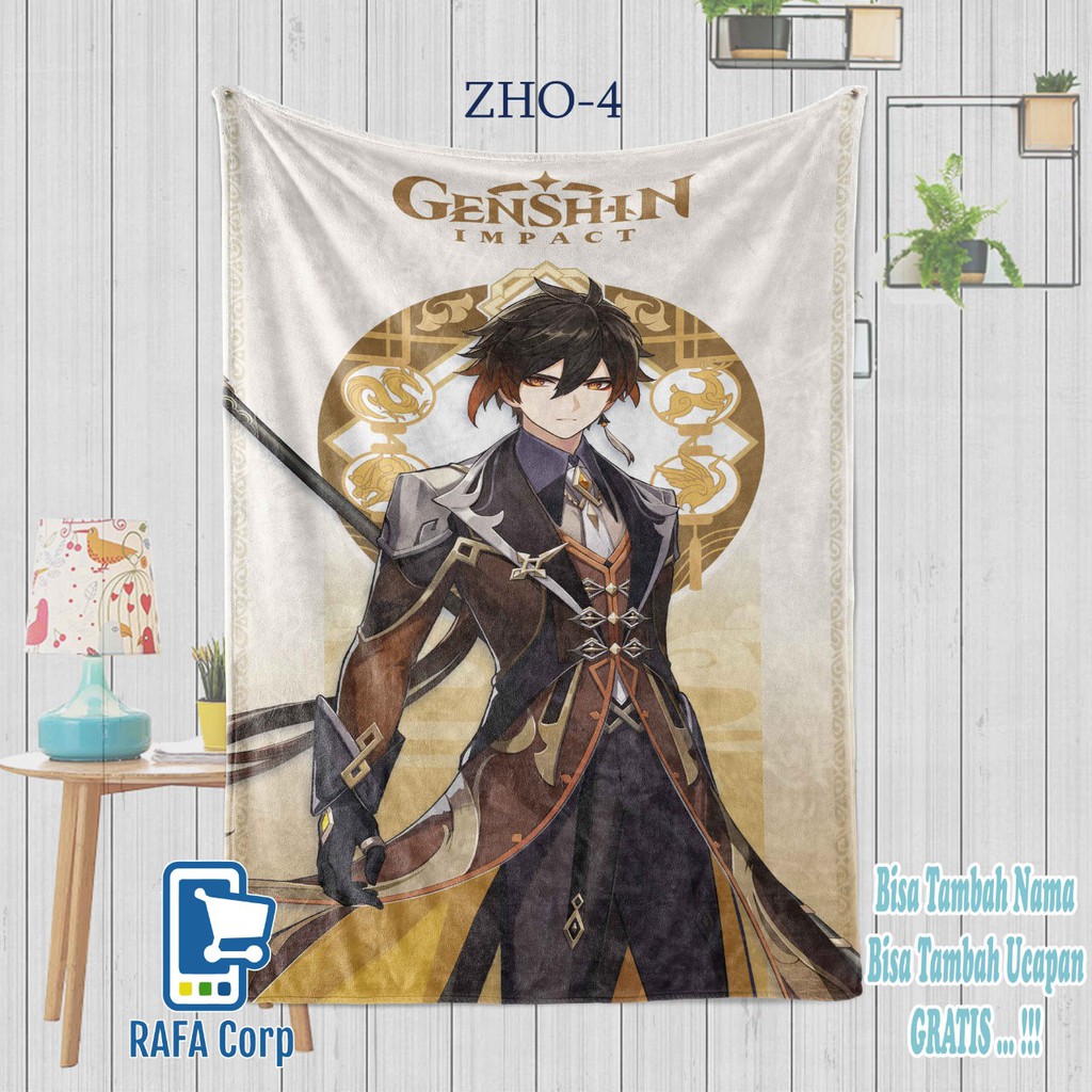Zhongli genshin impact - selimut zhongli genshin impact - selimut game genshin impact - custom
