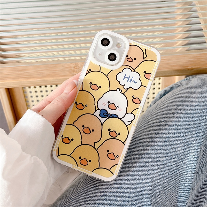 Soft Case TPU Motif Bebek Kuning Untuk Xiaomi Redmi Note 11 11s 10s 9 8 Pro 10A 10C 10 9A 9C 9T Mi 11 Lite 11T Pro Poco F3 X3 NFC Pro