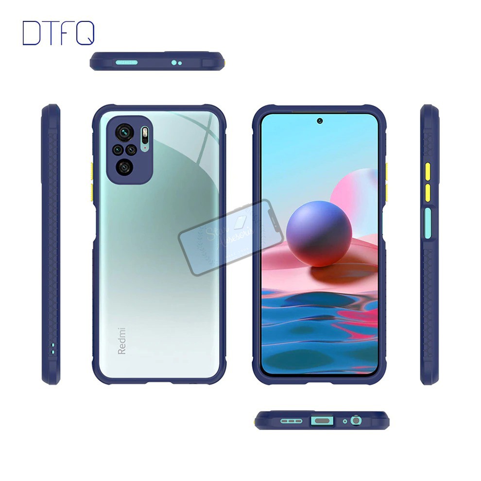 Case Xiaomi Redmi Note 10 Pro Dove Matte Transparant Fuze Michelin Case Redmi Note 10 Pro