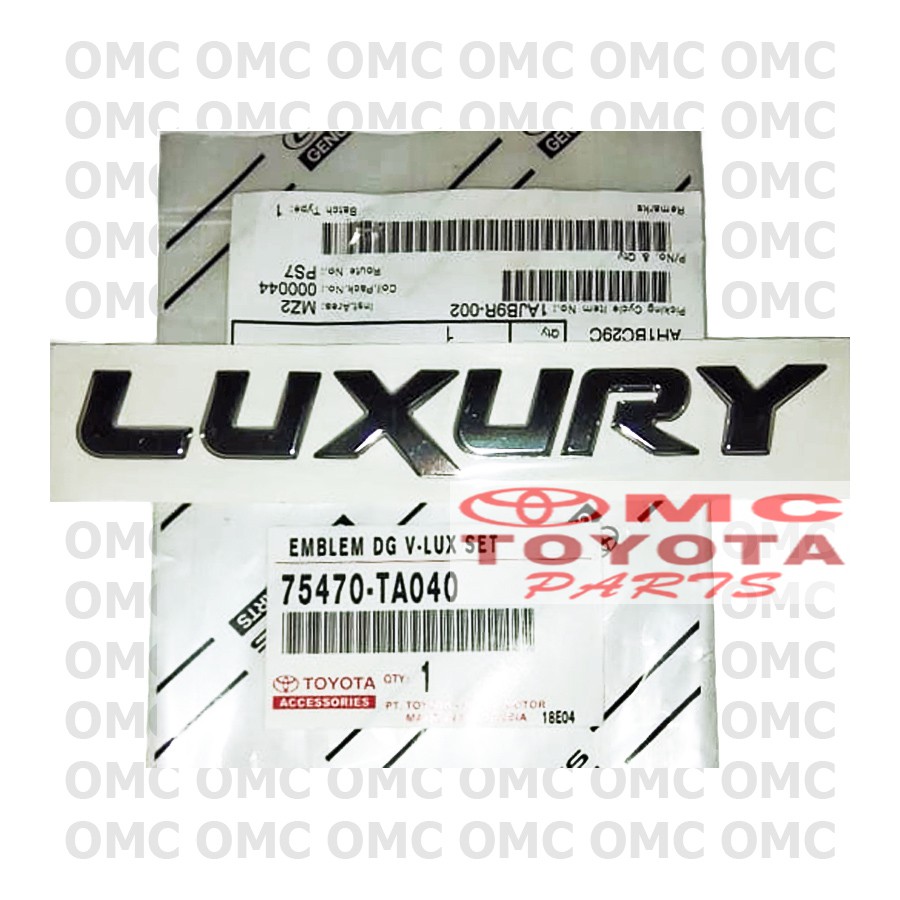 Emblem Logo Toyota Luxury Innova 75470-TA040