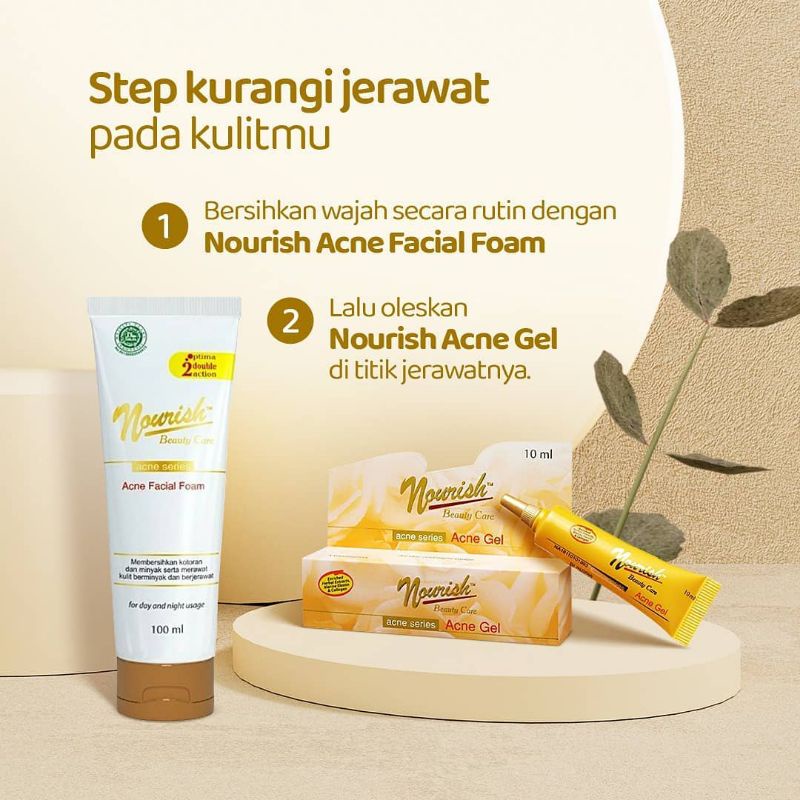 NOURISH FACIAL FOAM - ACNE - WHITE - ANTI AGING - BEAUTY CARE BIO WHITE - WRINKLE REMOVER - PENCUCI MUKA