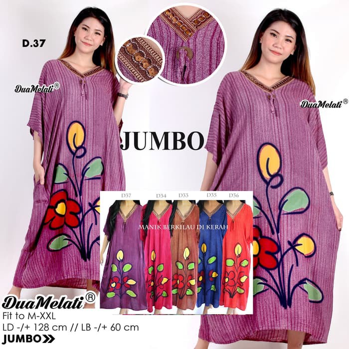 Baju Tidur Daster Batik Jumbo Big Size Rayon XXXL D33D34D35D36D37