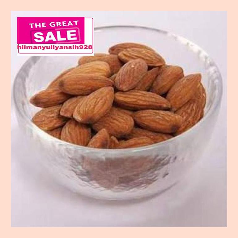 

S50Mra Almond Roasted (Kacang Almond Panggang) Blue Diamond Tanpa Cangkang - 500Gram Tawar Ret05Vh