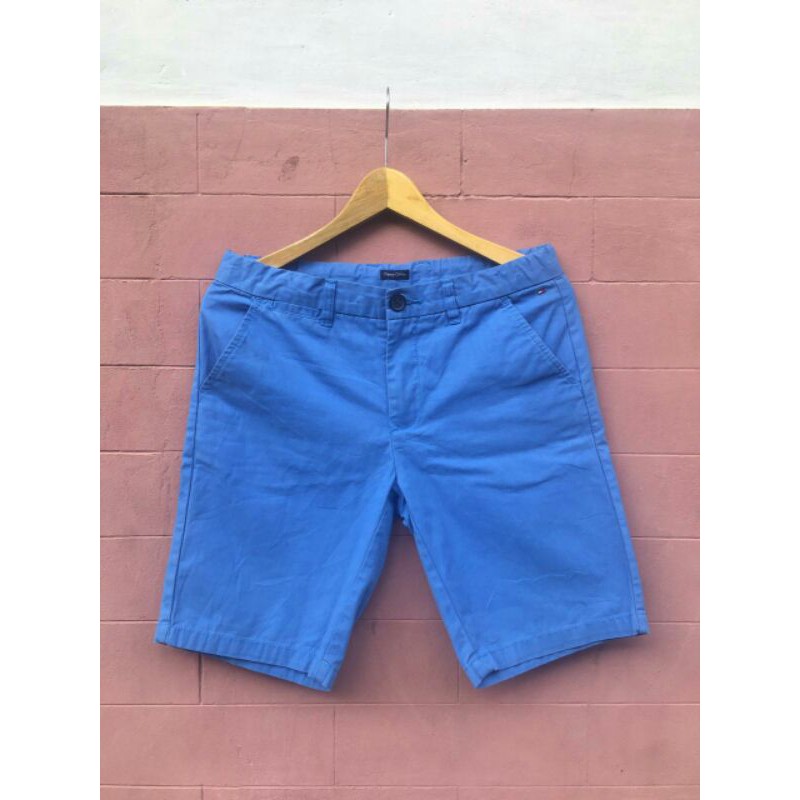 Celana pendek shortpant tommy hilfiger biru ori preloved second bekas