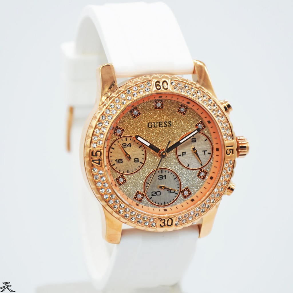 GUESS W1098L5 Confetti JLO - Jam Tangan Wanita - Putih