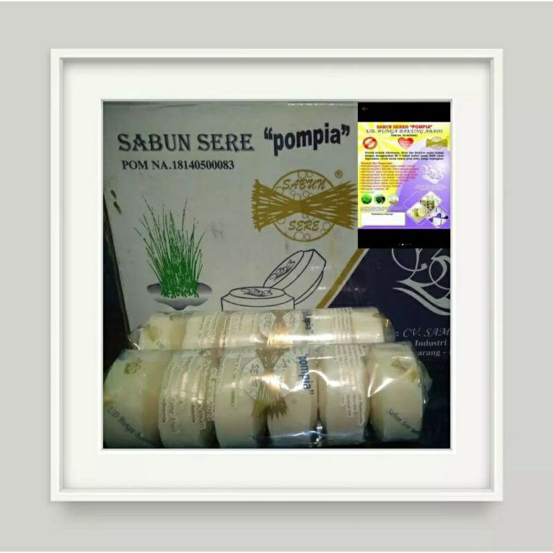 ORIGINAL Sabun Sereh POMPIA Bulat 80 gr