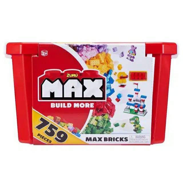 BEST SELLER FLASH SALE KIDZ STATION TERMURAH READY STOCK LEGO ZURU MAX BRICKS BUILD MORE ISI 759 PCS