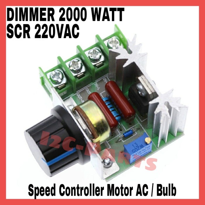 Dimmer AC 220V SCR 2000W Motor Speed Controller PWM Regulator Triac