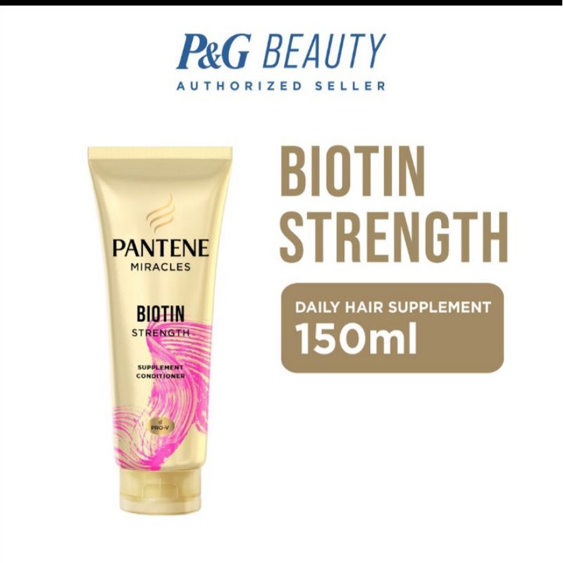 Jual Pantene Conditioner Miracles Biotin Strength Daily Hair Supplement