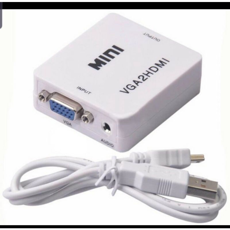 HDMI2VGA Mini Box Converter Hdmi To VGA 1080 HD