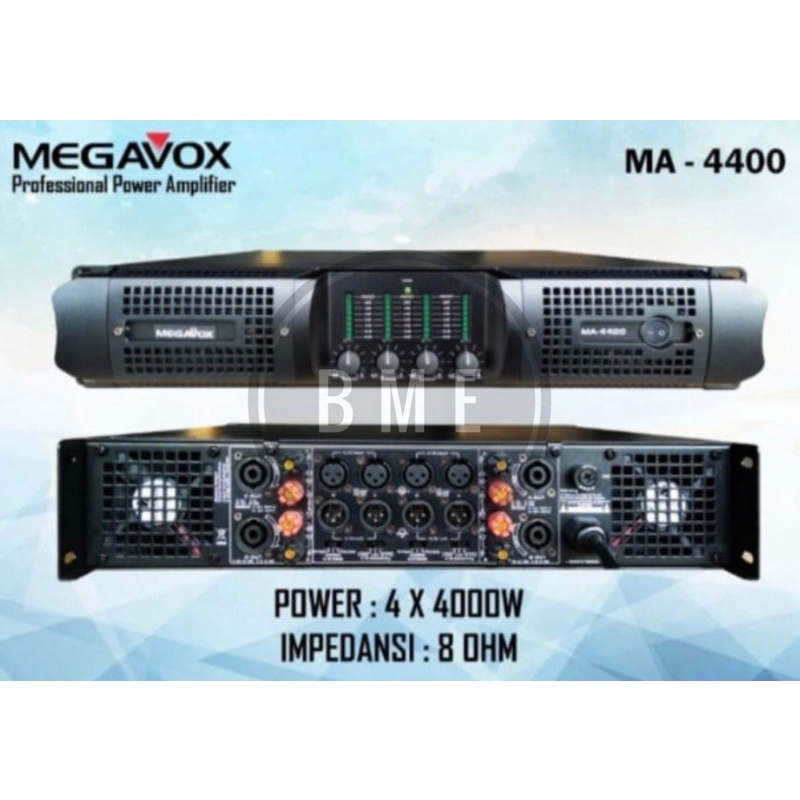 POWER AMPLI MEGAVOX MA4400 POWER MEGAVOX MA 4400