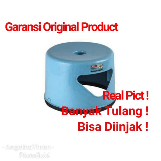 Bangku jengkok lionstar bulat - bangku jengkok bulat plastik super kuat