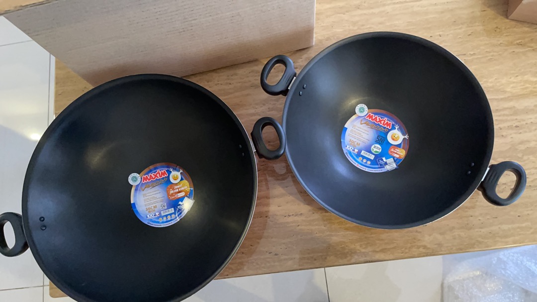 Valentino Wok 30 Cm / Wajan Penggorengan Maxim/ Maxim Valentino Wok 30 Cm