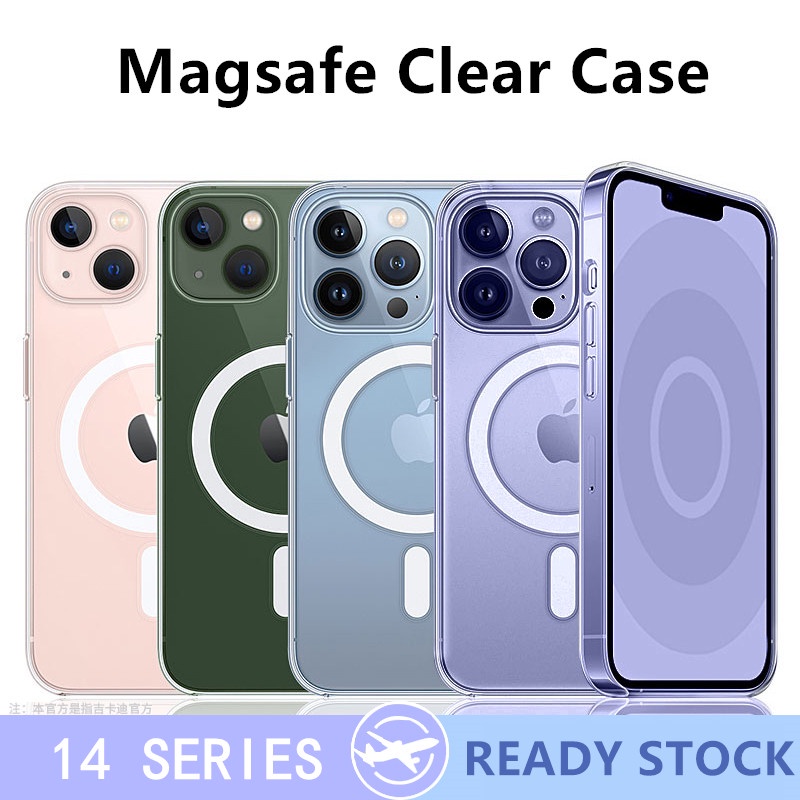 Hard Case Magnetik Bahan Akrilik Untuk iPhone 14 13 12 11 Pro Max Mini X XS XR 7 8 Plus SE2022