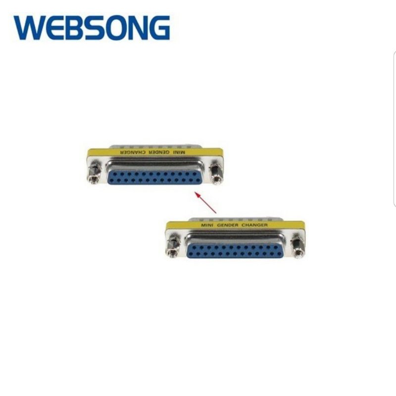 Connector Parallel DB25 Female to Female websong