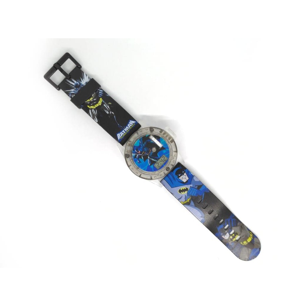 Hot Sale! JAM TANGAN ANAK LAKI LAKI PROYEKTOR BATMAN BETMEN LASER HOLOGRAM LAMPU