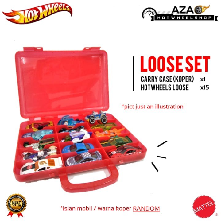 Hot Wheels Carry Case LOOSE SET HW Hot Box Hotwheels Track Original Mainan anak laki diecast