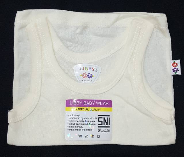 Libby Singlet Dalam Bayi 0-3/1053-6  / Singlet dalam NB / Kaos Dalam Bayi Libby