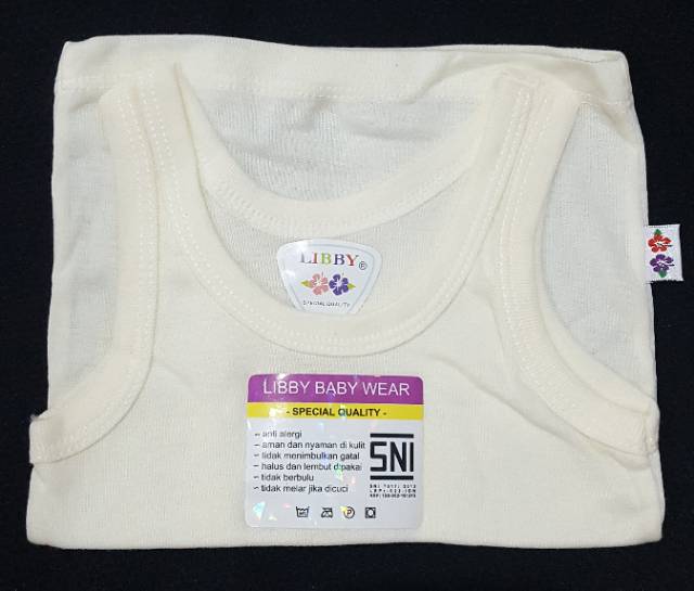 Libby Singlet Dalam Bayi 0-6M / Singlet dalam NB / Kaos Dalam Bayi Libby