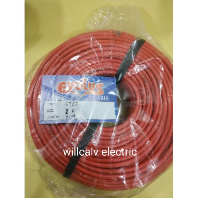 KABEL NYAF 1X.2.5 - KABEL TUNGGAL SERABUT 1X2.5  - KABEL ISI 1 KABEL 1X2.5 HARGA PERMETR