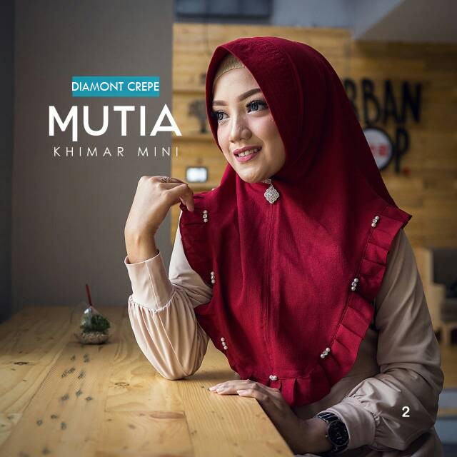 Hijab Khimar Mutia/ Grosir Hijab