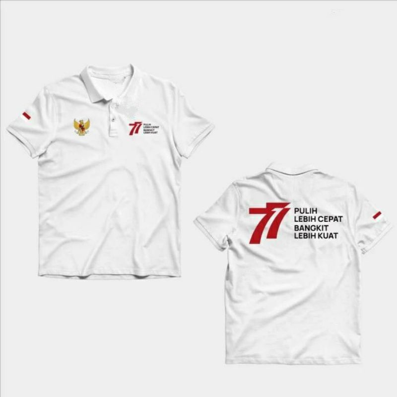 POLO INDONESIA 77 - Polo INDONESIA PULIH LEBIH CEPAT BANGUN LEBIH KUAT - Baju KERAH INDONESIA