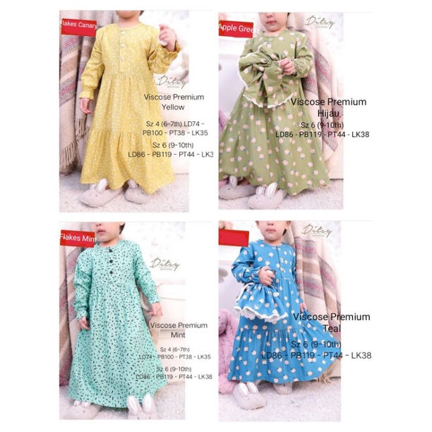 Gamis Anak Little Ditsy