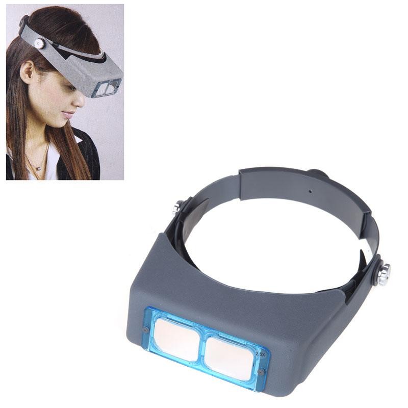Double Lens Head-mounted Headband Reading Magnifier Head Wearing
