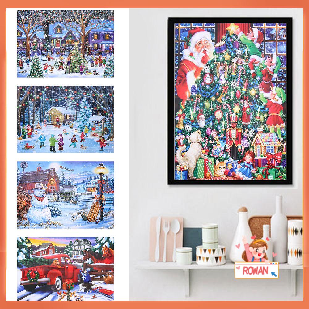 R-flower 1000pcs Mainan Edukasi Puzzle Jigsaw Motif Snowman / Natal Untuk Anak / Dewasa