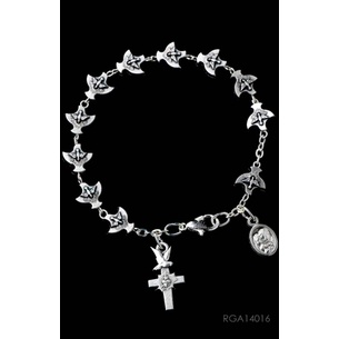 Rosario Gelang Metal Roh Kudus Bentuk Merpati