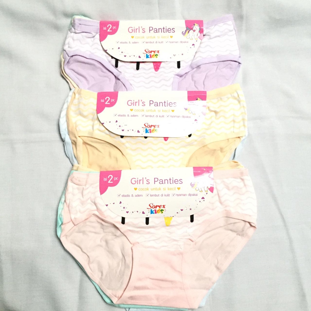 3 PCS CD SOREX ANAK PEREMPUAN ORIGINAL NYAMAN AWET DUAPUTRISHOP