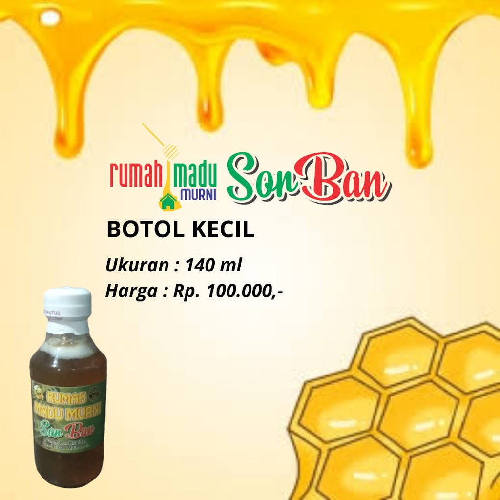 

MADU MURNI SORBAN 140 ML