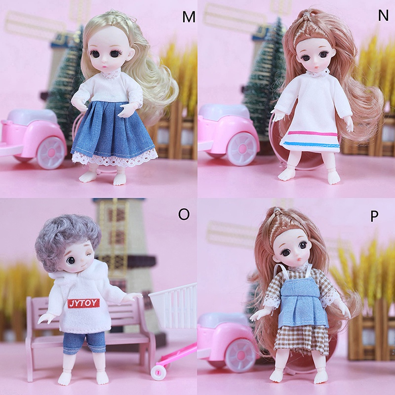 &lt; E2id &amp; &gt; 1 Set Pakaian Boneka Universal Ukuran 16cm