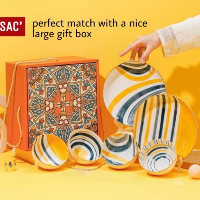 

MANGKOK KERAMIK BOHEMIAN GIFT / HAMPERS LEBARAN IDUL FITRI PARCEL