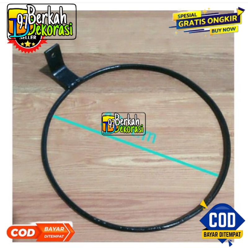 ring pot bunga basket / ring pot dindding besi
