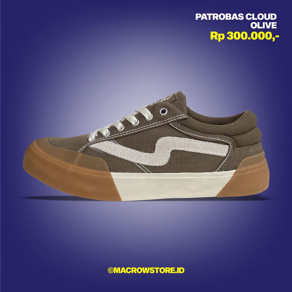 SEPATU PATROBAS CLOUD OLIVE LOW ORIGINAL