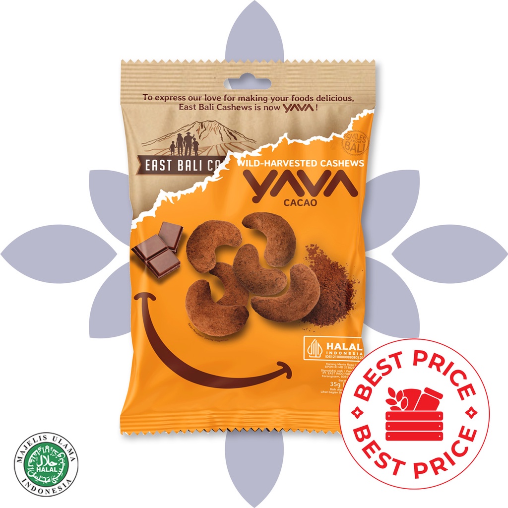 CASHEWS/KACANG METE MEDE - CACAO 35 GR - EAST BALI CASHEWS (YAVA)