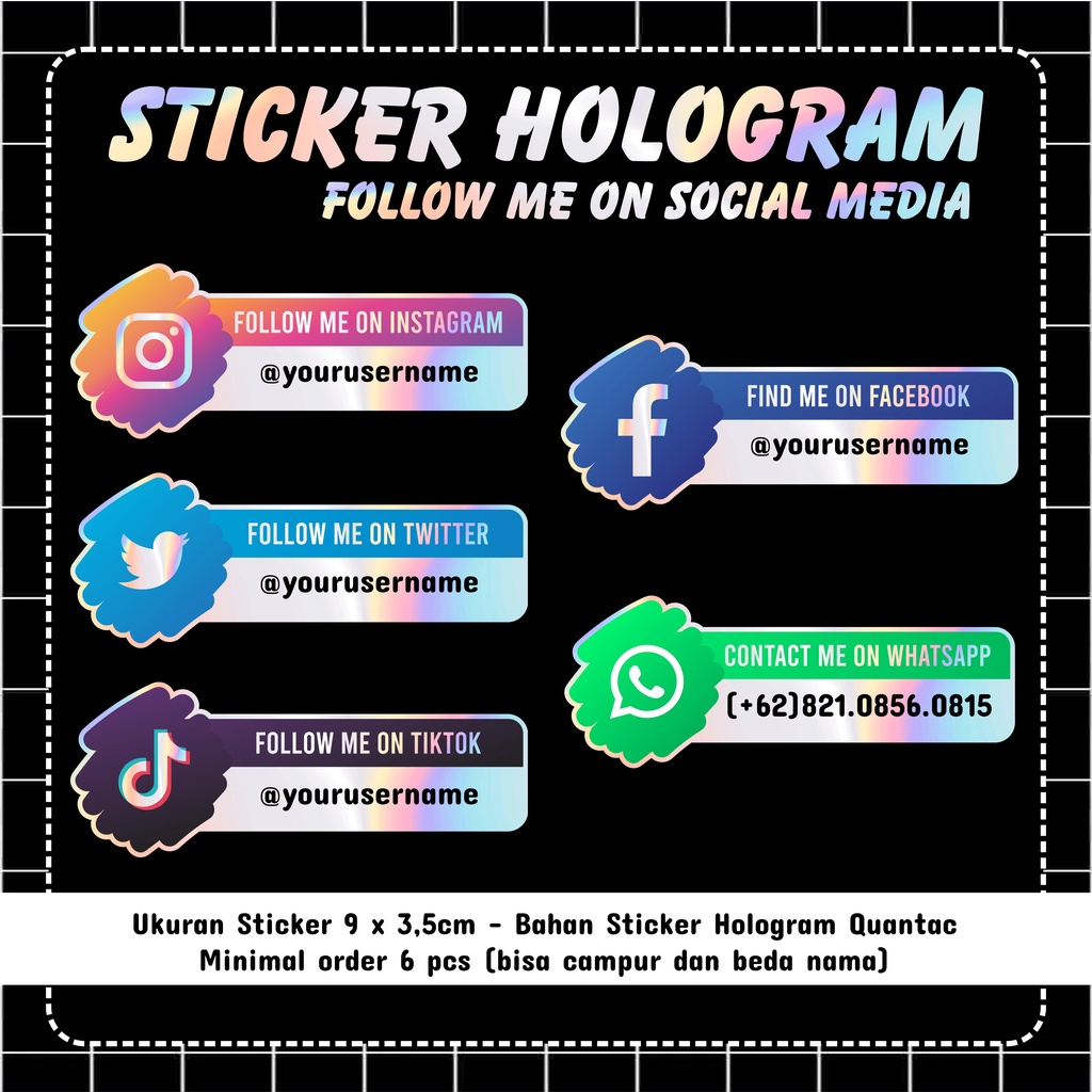 

Sticker Hologram Follow Me