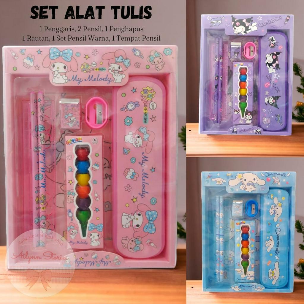 Set Alat Tulis - Kotak pensil Cinnamorol - My Melody