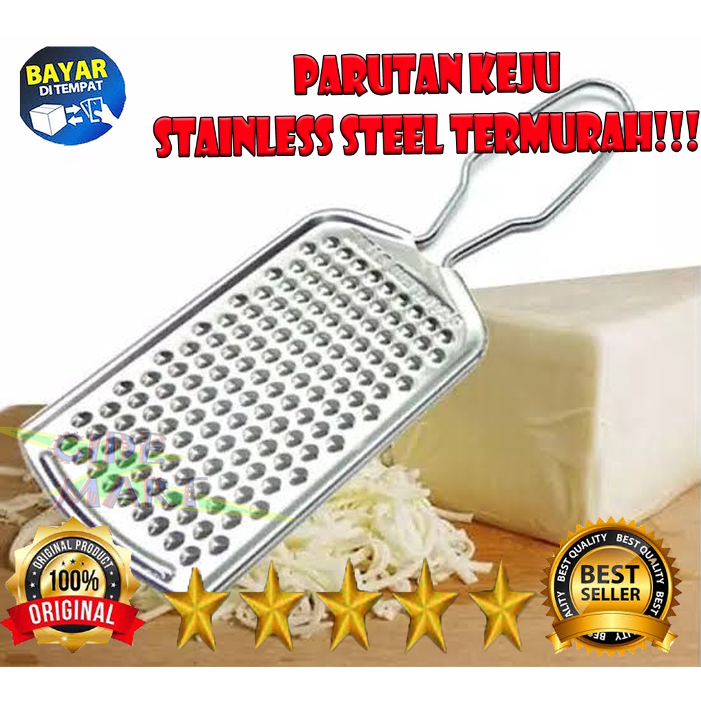 Parutan Keju Serbaguna Stainless Steel / Parutan Multifungsi / Parutan Kentang coklat wortel