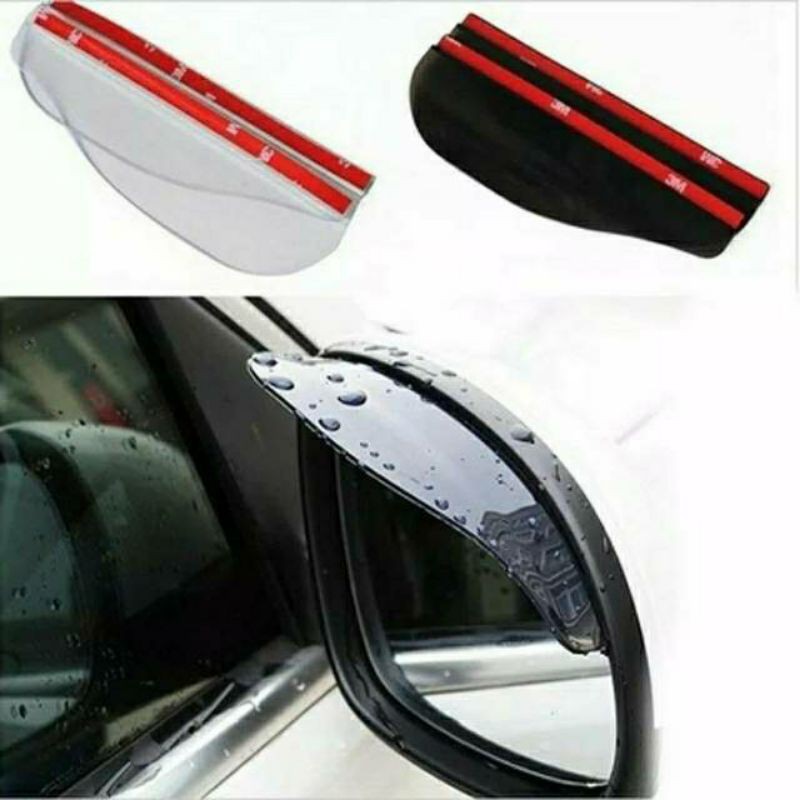 Talang Air Spion Mobil / PVC Pelindung Kaca spion (2Pcs=Kiri+Kanan)