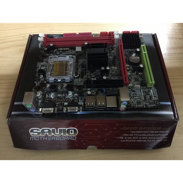 MOTHERBOARD SAVIO G41 (SOCKET LGA 775, G41, DDR3) - Mainboard MOBO