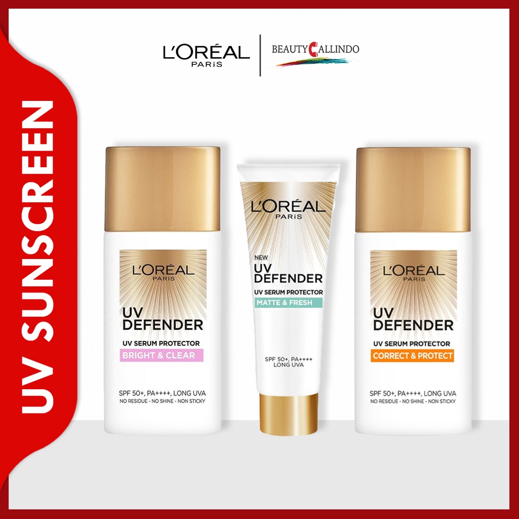 LOREAL UV Defender UV Serum Protector SPF 50 Sunscreen