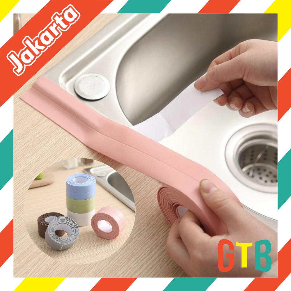 ❤GTB❤ Tape Perekat Sticker Anti Jamur Air Minyak PVC Wastafel Dapur Kamar Mandi R554